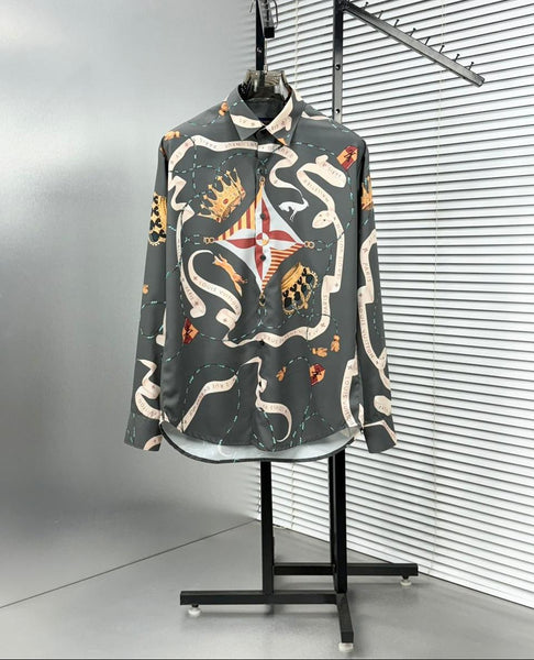 Luxury Monogram Graphic Design Shirt For Men