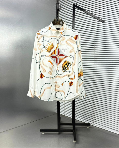 Luxury Monogram Graphic Design Shirt For Men