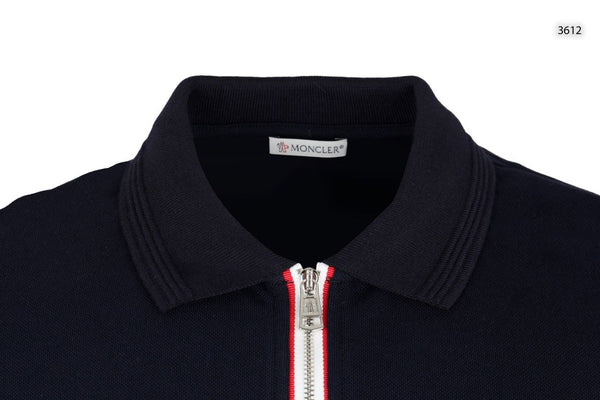 Men’s Premium Zip Polo T-Shirt Stylish Half Zip Collar