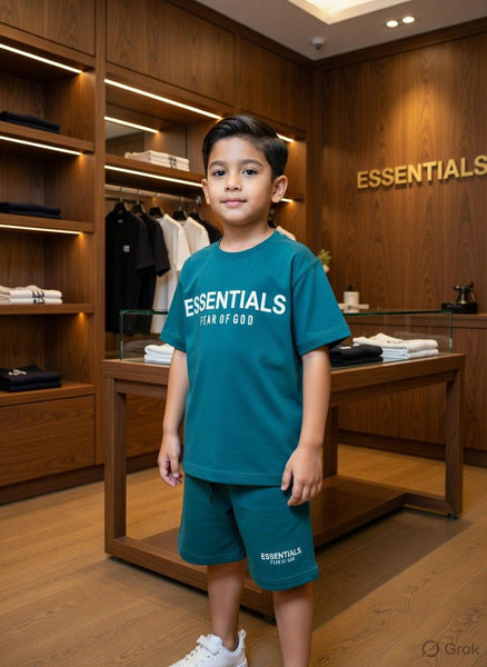 Teal Essentials Kids Co-ord Set  Casual Comfort with Trendy Vibes