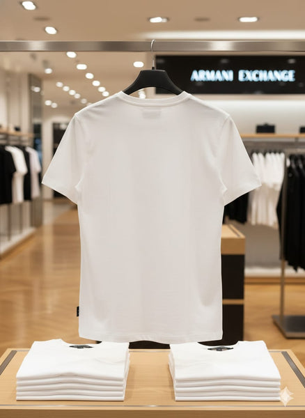 Premium Men’s White Graphic T-Shirt Stylish Round Neck Tee