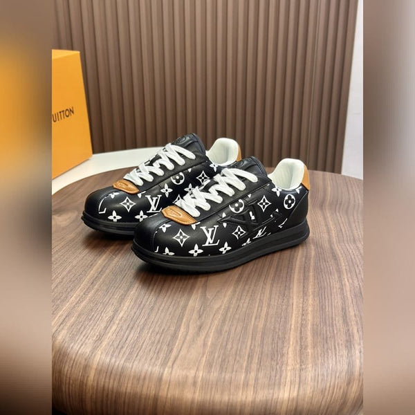 Luxury Monogram Low-Top Sneakers  Premium Street Style