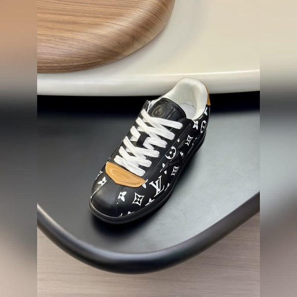 Luxury Monogram Low-Top Sneakers  Premium Street Style