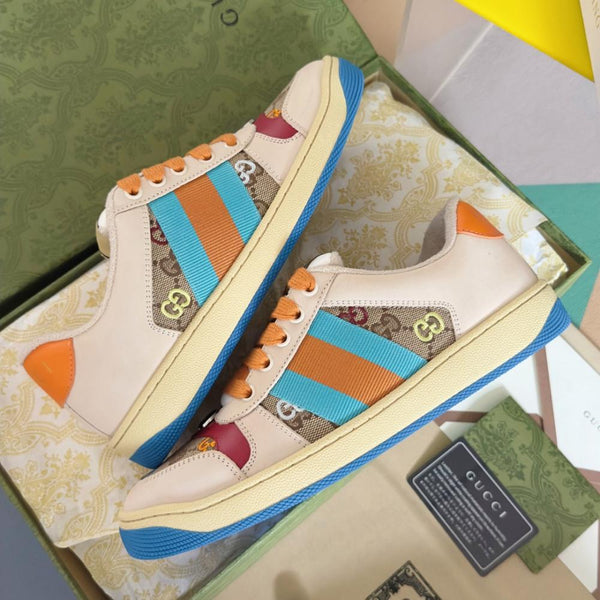 Premium Multicolor GG Sneakers  Trendy Designer Casual Shoes