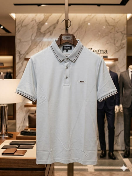 Men’s Premium Solid Polo T-Shirt  Classic Collar Smart Casual Wear