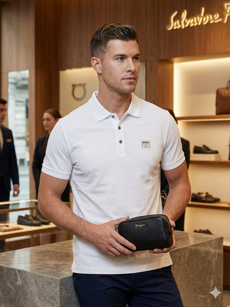 Men’s Classic Solid Polo T-Shirt  Premium Comfortable Casual Wear