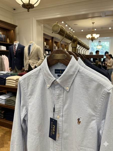 Classic Sky Blue Button-Down Cotton Shirt