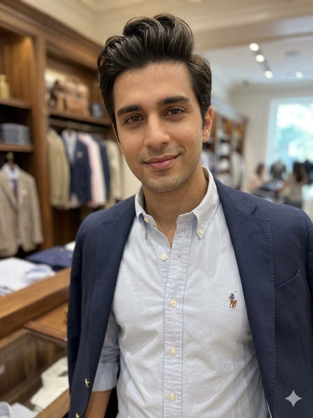 Classic Sky Blue Button-Down Cotton Shirt