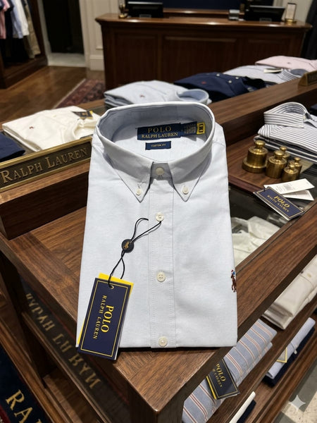 Classic Sky Blue Button-Down Cotton Shirt