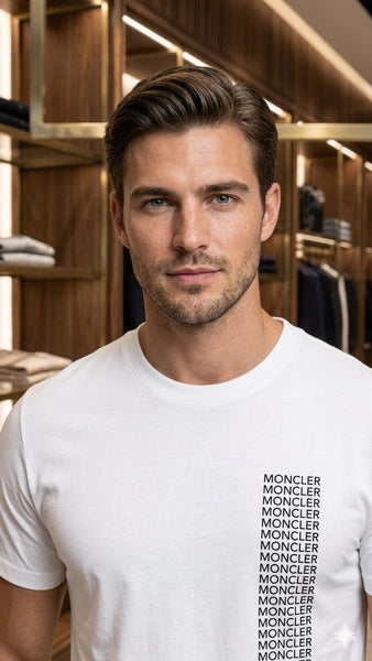 Imported Repeat Logo Drop shoulder T-shirt
