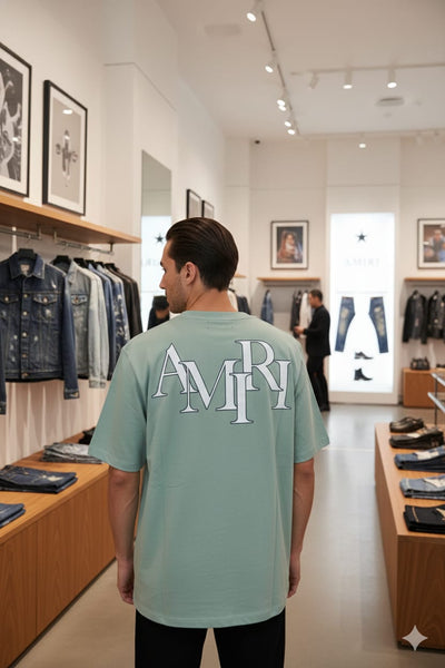 Men's Staggered Logo Drop Shoulder T-Shirt