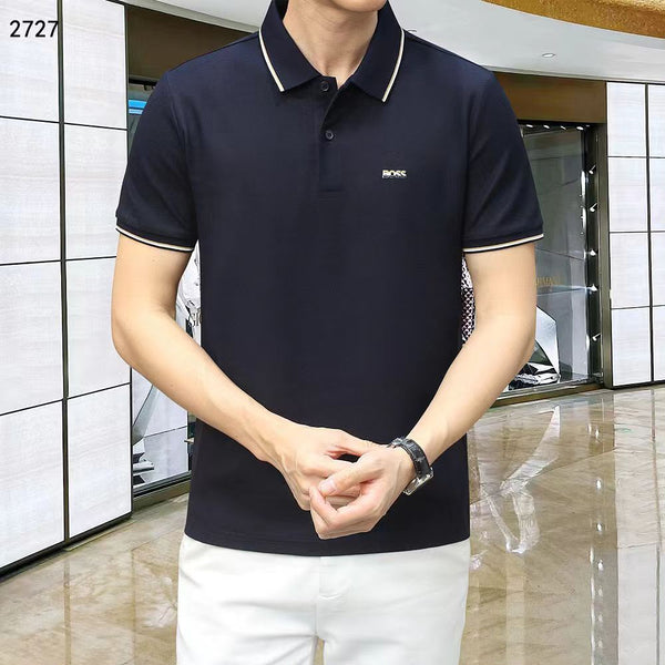 Premium Men’s Zip Polo T-Shirt Elegant Regular  Fit Casual Wear