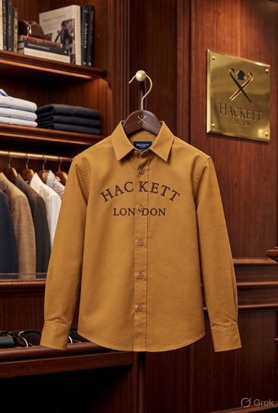 Boys Premium Branded Shirt Stylish Mustard Casual Wear