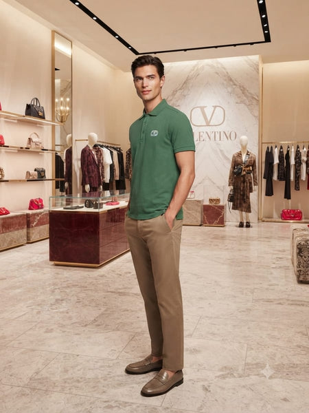 Premium Green Designer-Style Polo T-Shirt