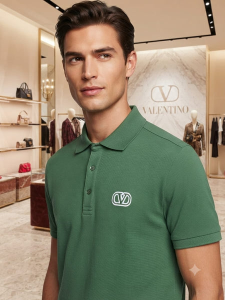 Premium Green Designer-Style Polo T-Shirt