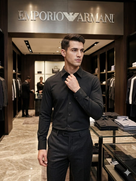 Men’s Premium Solid Formal Shirt Classic Regular Fit