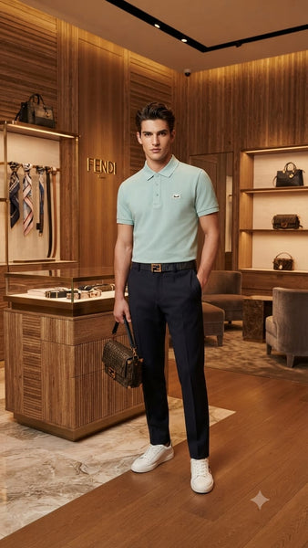 Luxury Polo T-Shirt with  Brand Logo
