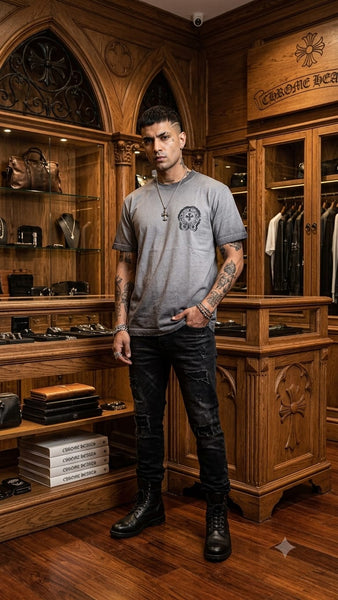 Premium Grey Graphic Oversized T-Shirt