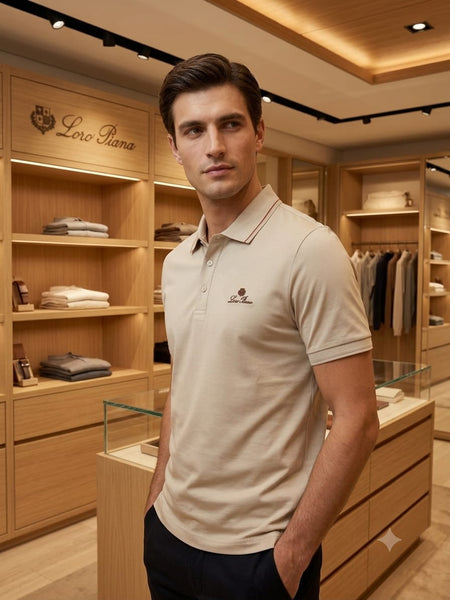 Men’s Premium Classic Polo T-Shirt Elegant Short Sleeve Casual Polo