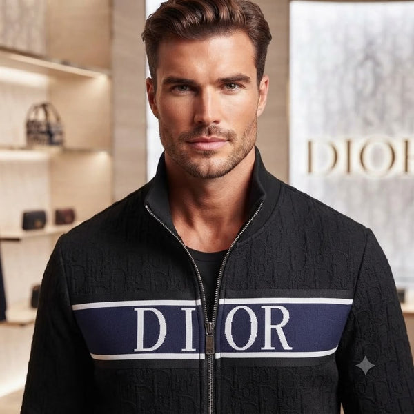 Luxury Black Tracksuit with Signature Logo Detailing
