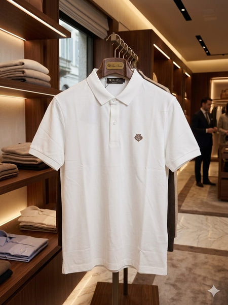 Men Classic White Premium Polo T-Shirt | Regular Fit | Short Sleeve
