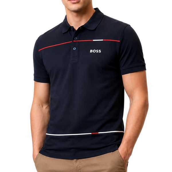 Premium Color Block Polo T-Shirt for Men