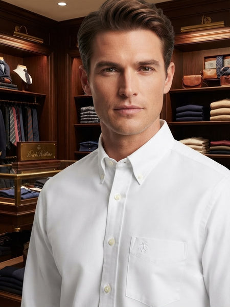 Luxury Classic Solid Button-Down Shirt Timeless Everyday Elegance