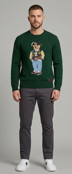 Men Crew Neck Knit Sweater – Casual Full Sleeve Winter Pullover