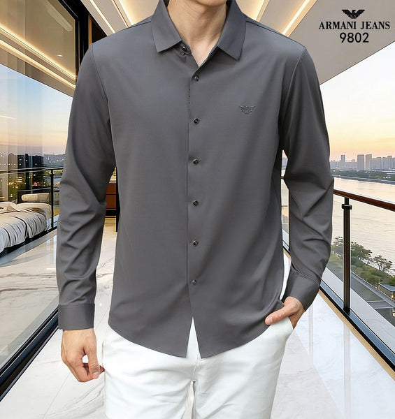 Premium Solid Formal Shirt For Men – Long Sleeve Smart Fit Dress Shirt