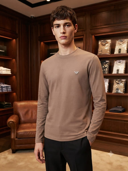 Premium Taupe Sweatshirt Minimal Luxury Style