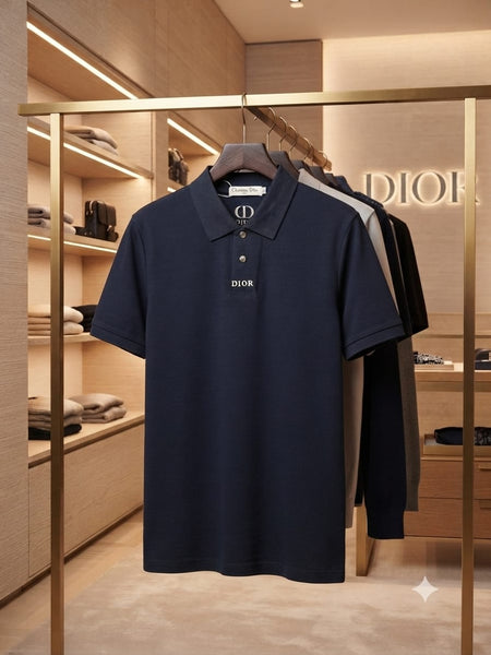 Men White Classic Polo T-Shirt – Short Sleeve Collared Casual Shirt