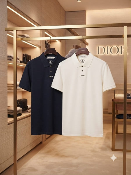 Men White Classic Polo T-Shirt – Short Sleeve Collared Casual Shirt