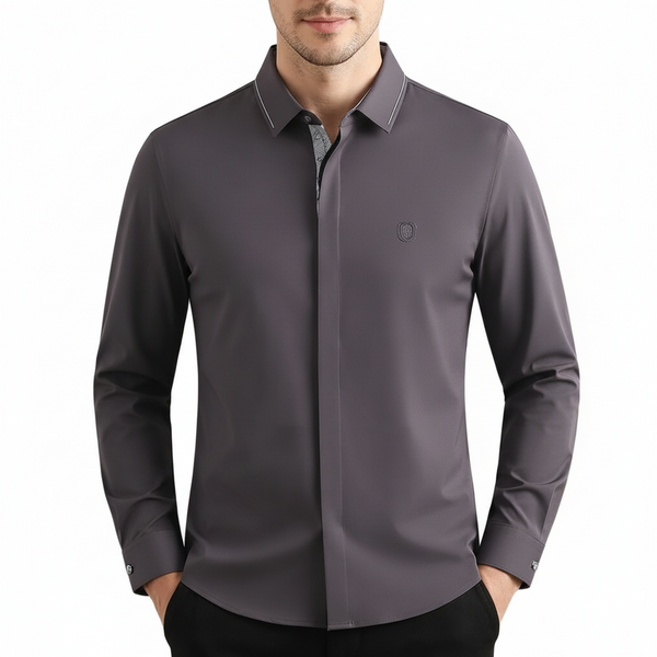 Men Premium Look Full-Sleeve Formal Shirt – Classic Collar, Button-Down Design