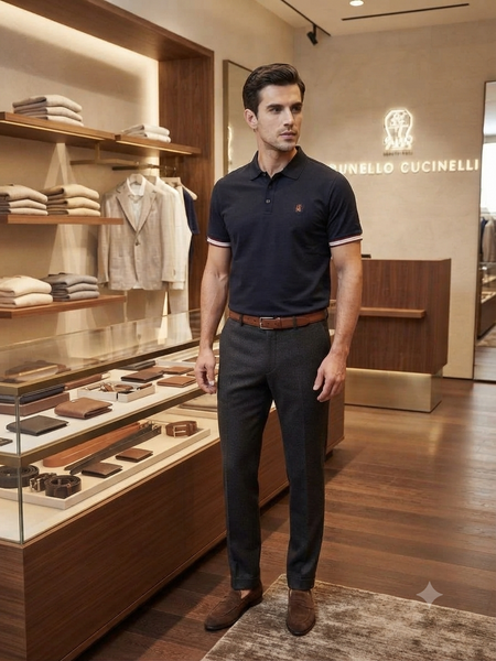 Premium Men Stylish T-Shirt – Soft Polo Neck