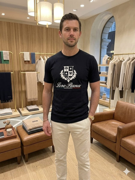 Premium  Crew Neck T-Shirt with Luxury Logo Print