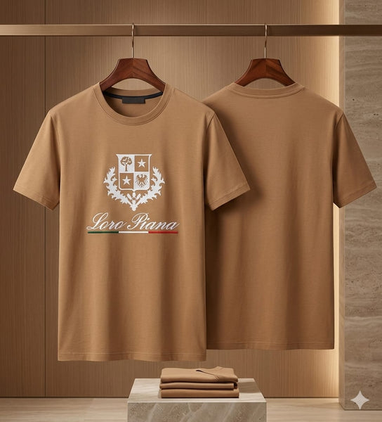Premium  Crew Neck T-Shirt with Luxury Logo Print