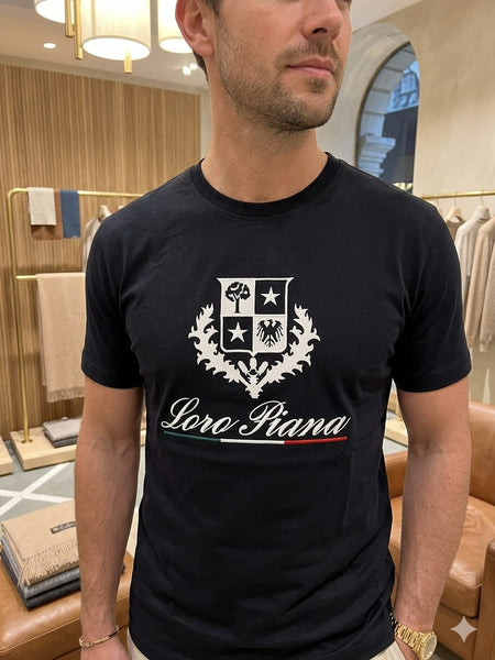 Premium  Crew Neck T-Shirt with Luxury Logo Print
