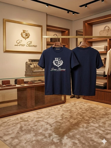 Premium  Crew Neck T-Shirt with Luxury Logo Print