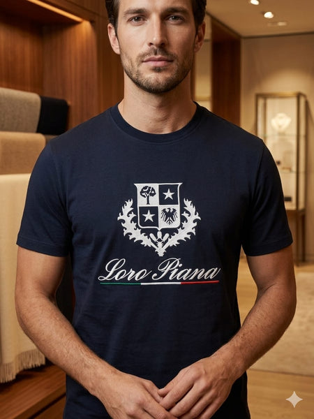 Premium  Crew Neck T-Shirt with Luxury Logo Print