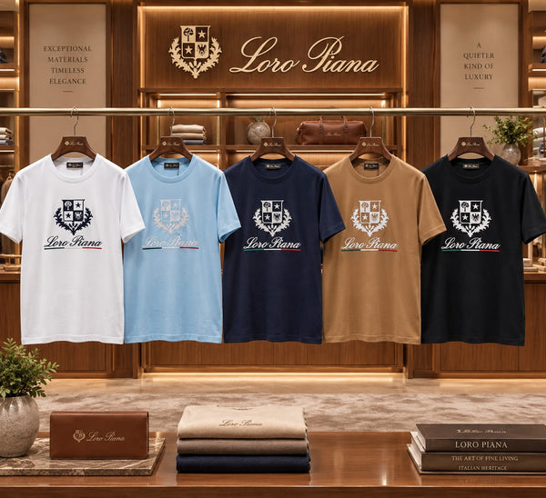 Premium  Crew Neck T-Shirt with Luxury Logo Print