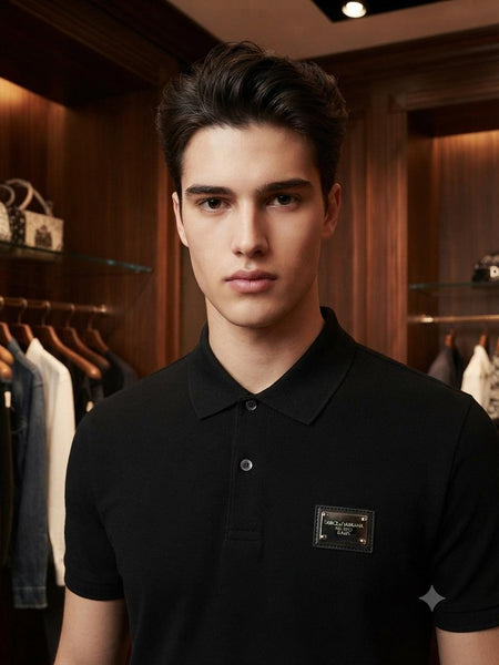 Premium Black Polo T-Shirt – Classic Minimal Design