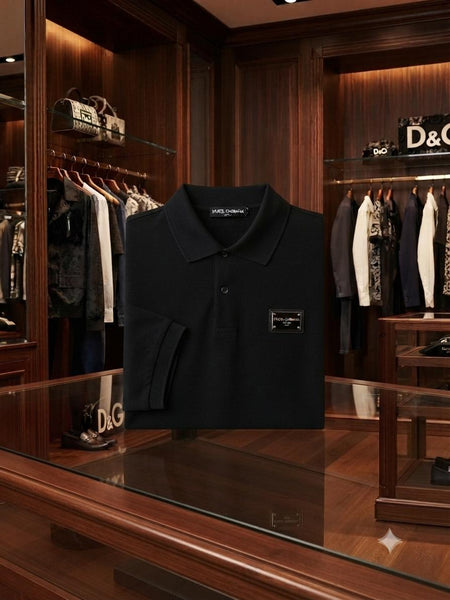 Premium Black Polo T-Shirt – Classic Minimal Design