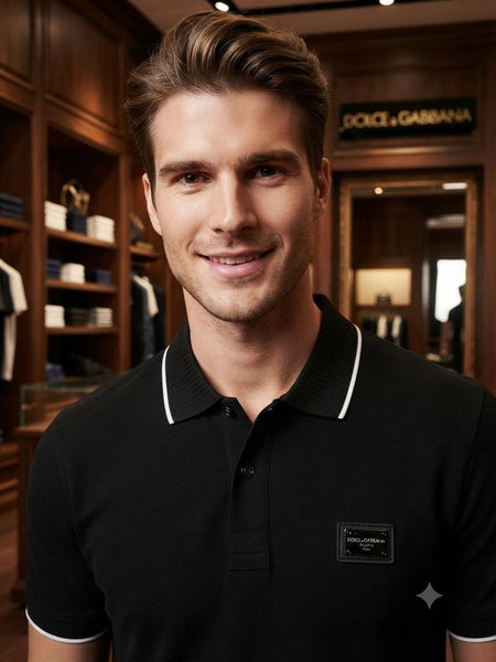 Men’s Premium Solid Polo T-Shirt Classic Collar Casual Slim Fit Tee