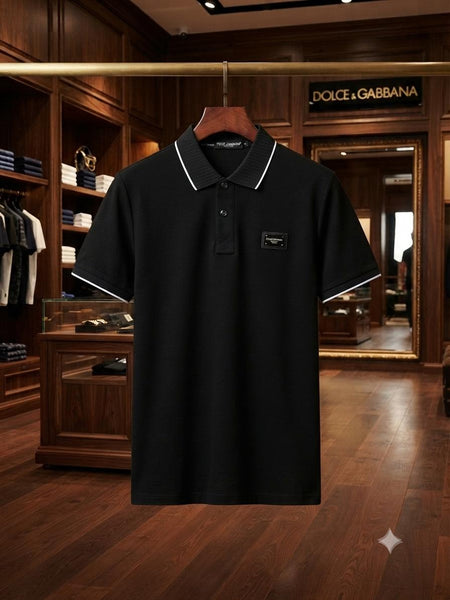 Men’s Premium Solid Polo T-Shirt Classic Collar Casual Slim Fit Tee