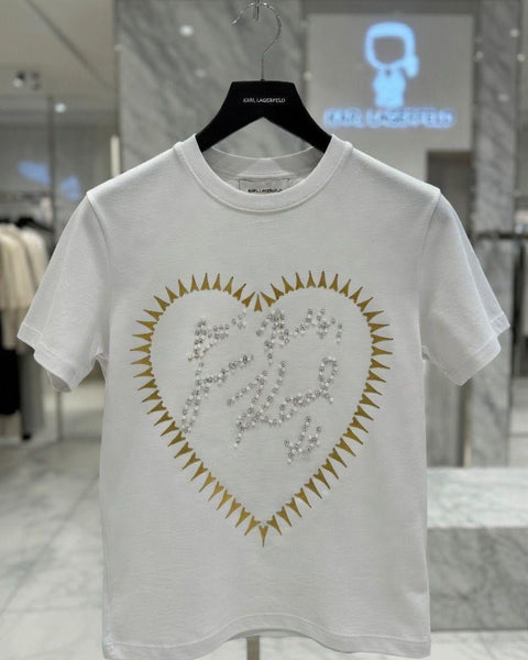 Women’s Stylish Logo Print T-Shirt – Trendy Casual Crew Neck Top