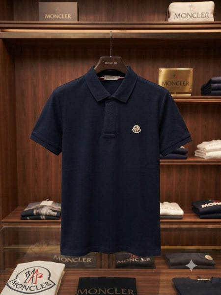 Premium Navy Blue Polo T-Shirt for Men Classic Collar Half Sleeve Casual Wear