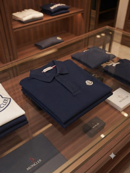 Premium Navy Blue Polo T-Shirt for Men Classic Collar Half Sleeve Casual Wear