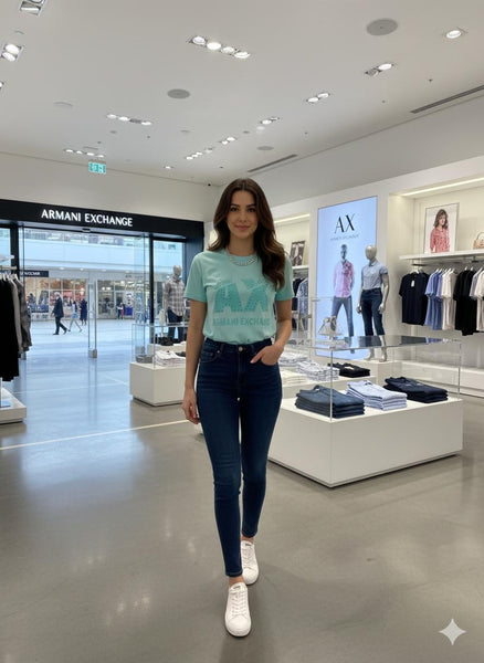 Premium Women’s Mint Logo T-Shirt