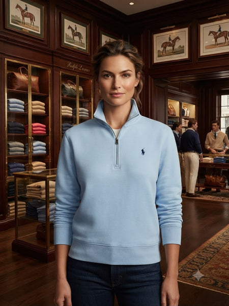 Women Premium Classic Half-Zip Sweatshirt Collection