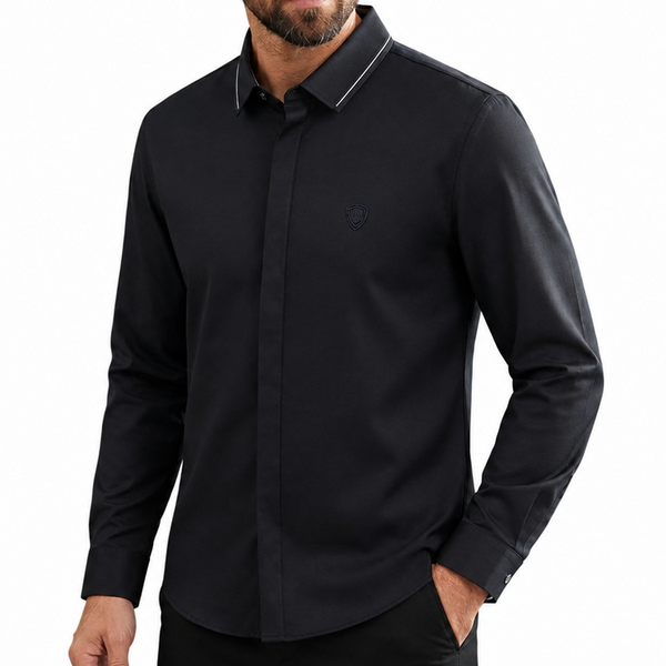 Men Premium Solid Full Sleeve Shirt | Classic Collar Formal & Casual Wear